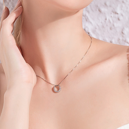 Timeless Charm Ring Pendant Necklace