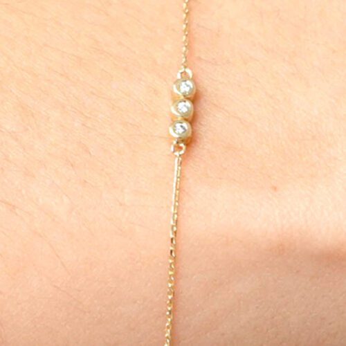 Triple Round Diamond Bracelet