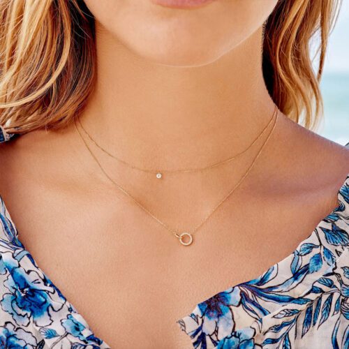 Round Zircon Necklace