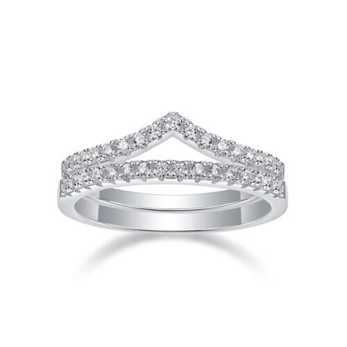 Crown Diamond Ring Luxury And Stylish Moissanite Silver Ring