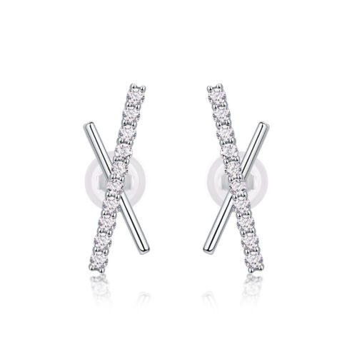 Sky Meteor Diamond Set Moissanite Silver Earrings Luxury Fashion Diamond Earrings Stud Earrings