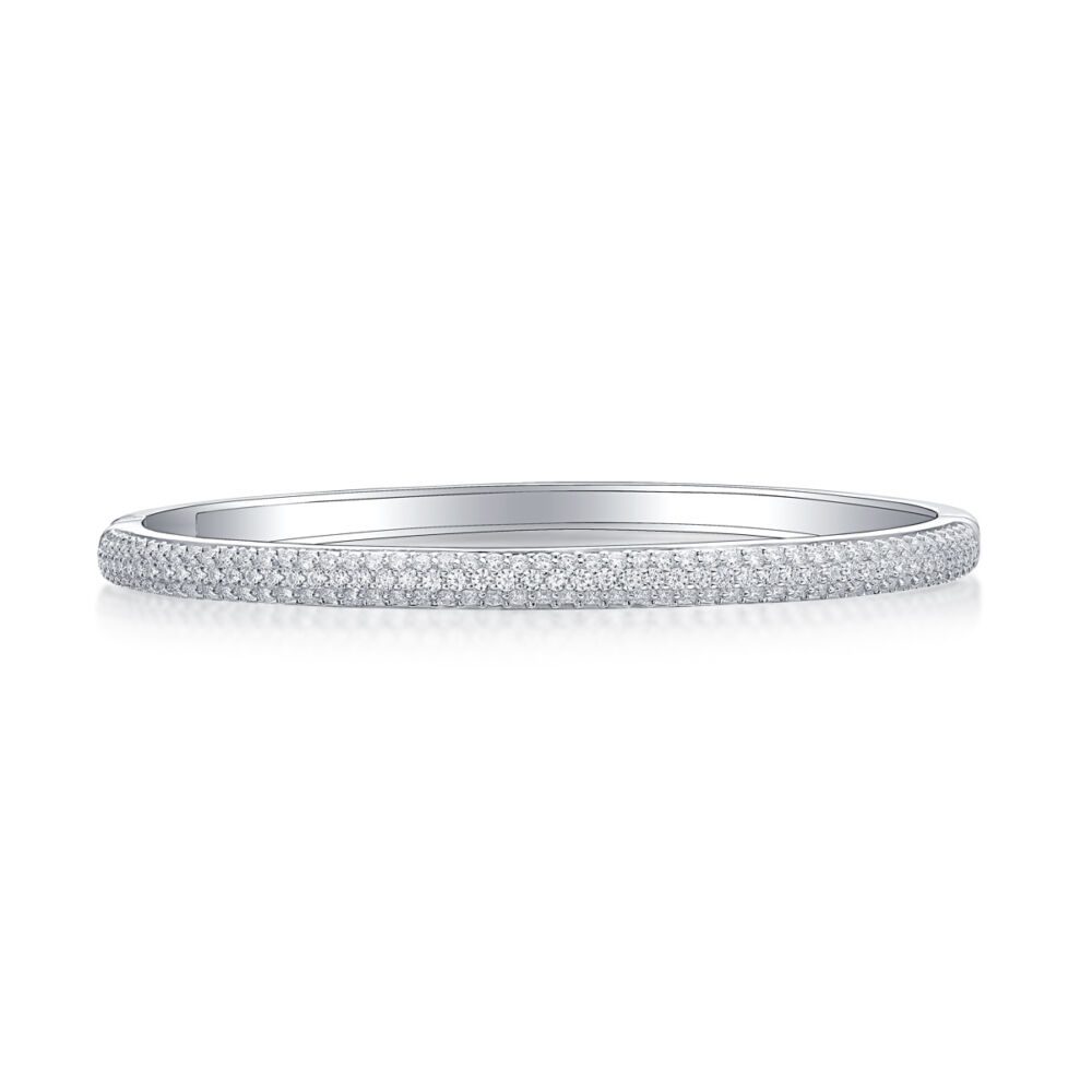 Monologue Luxury Fashion Set Mosan Diamond S925 Silver Bracelet - Image 2