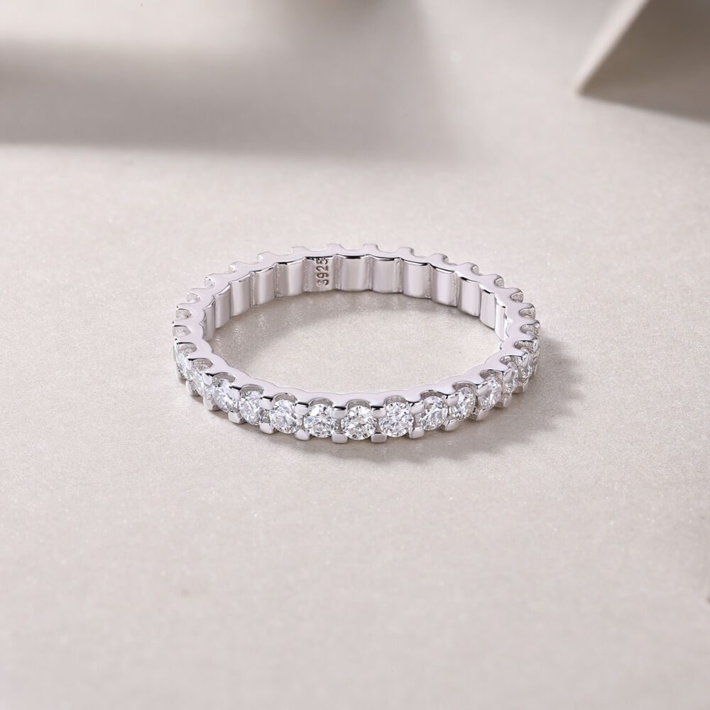 Wish Diamond Ring Luxury Fashion Set Moissanite Silver Ring - Image 6