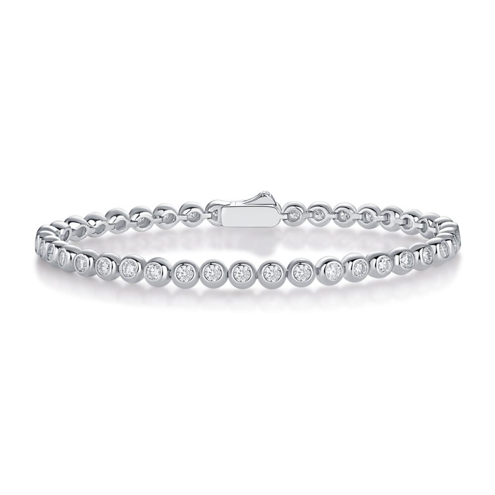 Galaxy Dream Luxury Fashion Mosan Diamond S925 Silver Bracelet - Image 2