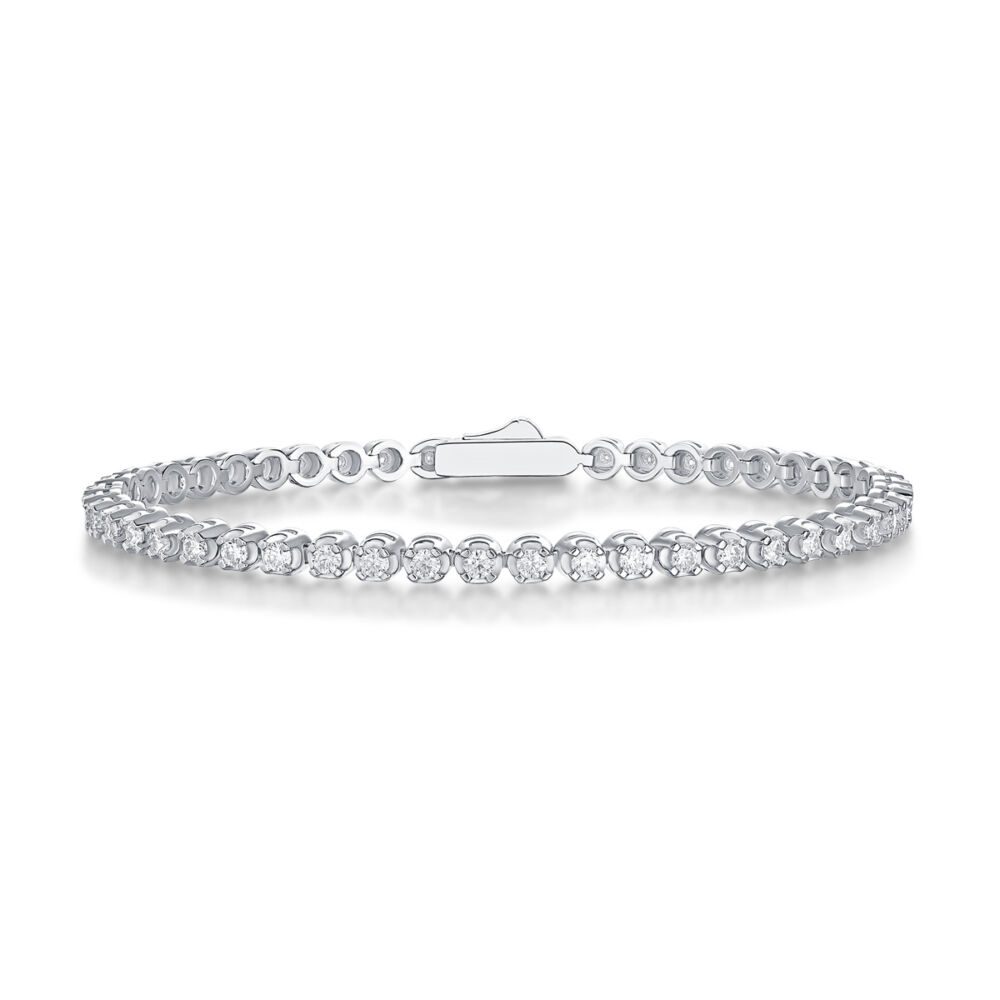 Starlight Luxury Fashion Mosan Diamond S925 Silver Bracelet