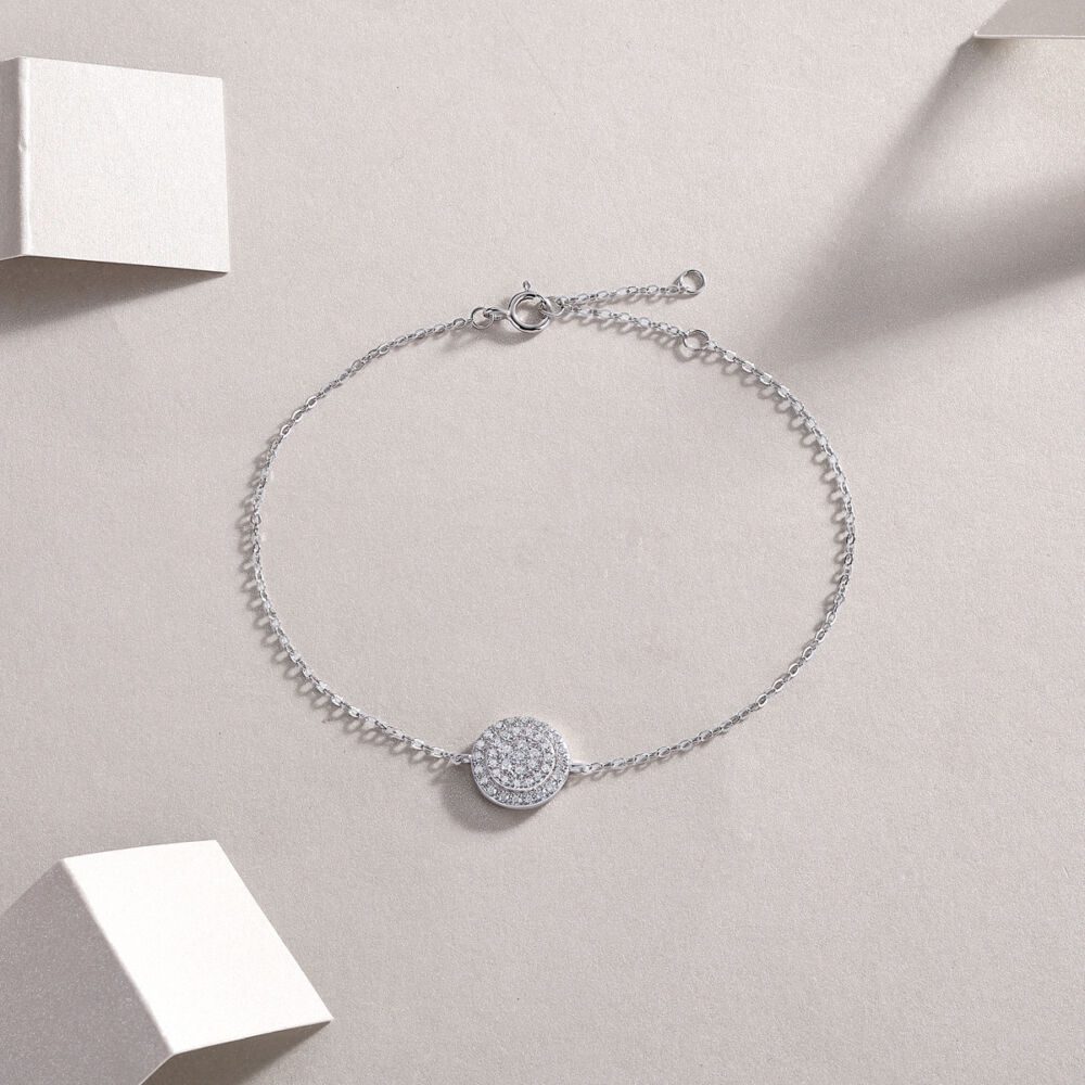 Luxury Fashion Mossan Diamond S925 Silver Bracelet - Image 3
