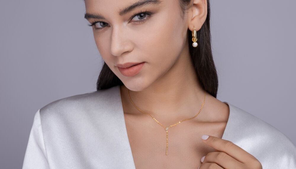 Star Convergence - A Fashionable And Trendy Necklace Pendant Diamond Jewelry Necklace Set With Moissanite S925 Sterling Silver And Gold Plating - Image 5