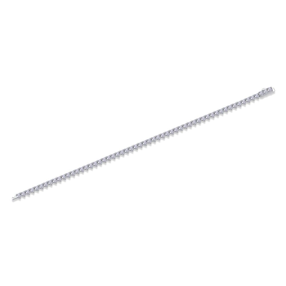 Mark Luxury Fashion Mosan Diamond S925 Silver Bracelet Comparable To Natural Diamonds