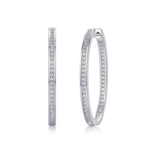 Born Female Master Luxury Fashion Diamond Earrings Stud Inlaid With Mosan Diamond Silver Jewelry