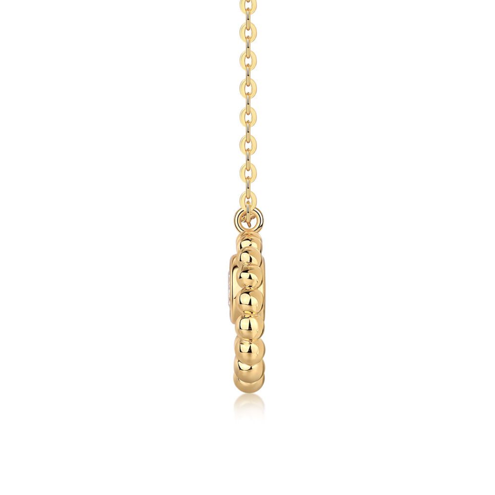 Moon Pearl - A Fashionable And Trendy Diamond Pendant Necklace Set With 0.5-carat Moissanite S925 Sterling Silver And Gold Plating - Image 4