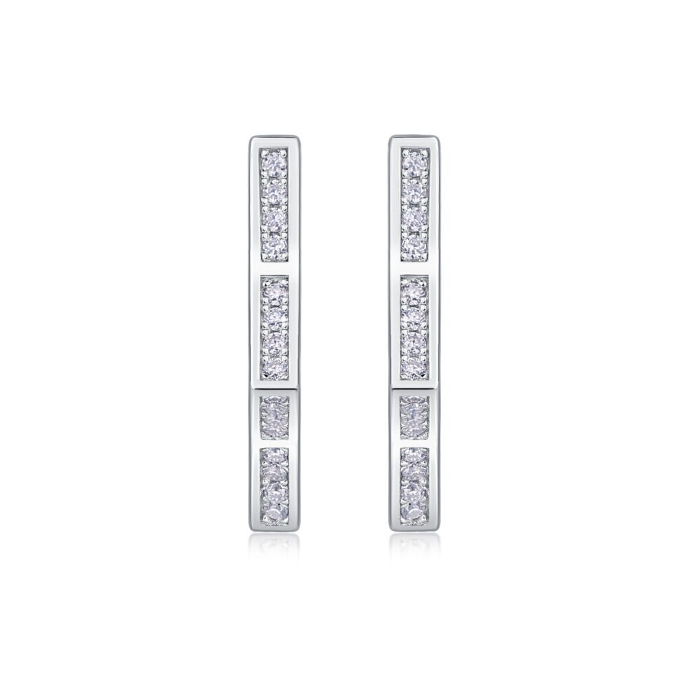 Galaxy Wandering Diamond Set Moissanite Silver Earrings Luxury Fashion Diamond Earrings Stud Earrings