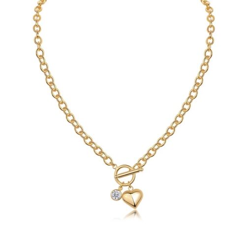Meteor Wish - A Fashionable And Trendy Necklace Pendant Diamond Jewelry Necklace Set With 1-carat Moissanite S925 Sterling Silver And Gold Plating