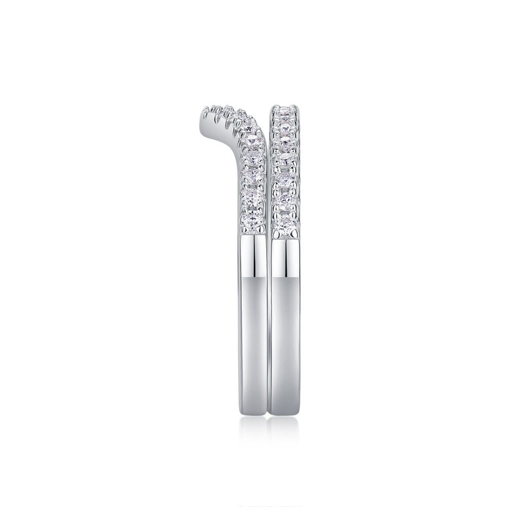 Crown Diamond Ring Luxury And Stylish Moissanite Silver Ring - Image 6