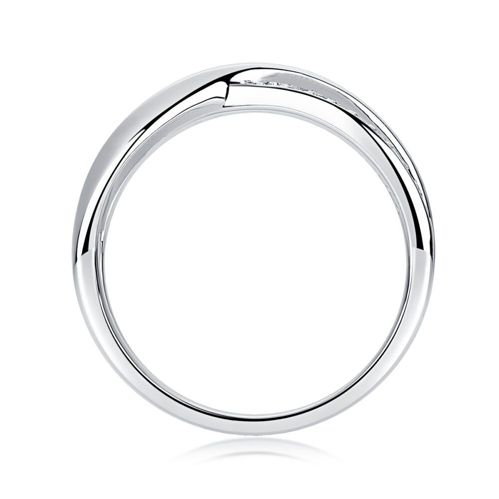 Wrap Around The Diamond Ring Luxury Fashion Set Moissanite Silver Ring - Image 4