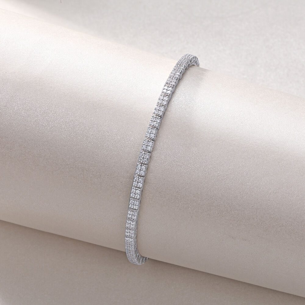 Piano Poet Luxurious Fashion Set Mosan Diamond S925 Silver Bracelet Rivaling Natural Diamonds - Image 3