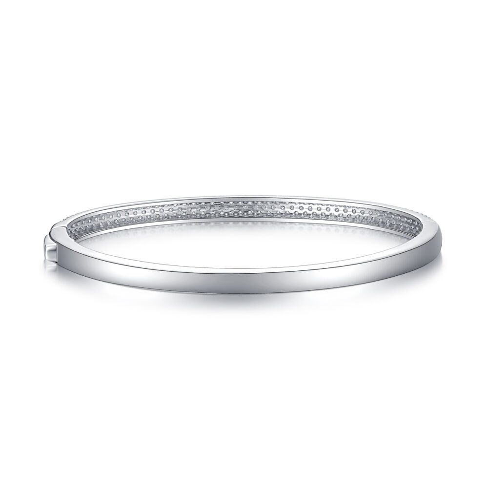 Monologue Luxury Fashion Set Mosan Diamond S925 Silver Bracelet - Image 3