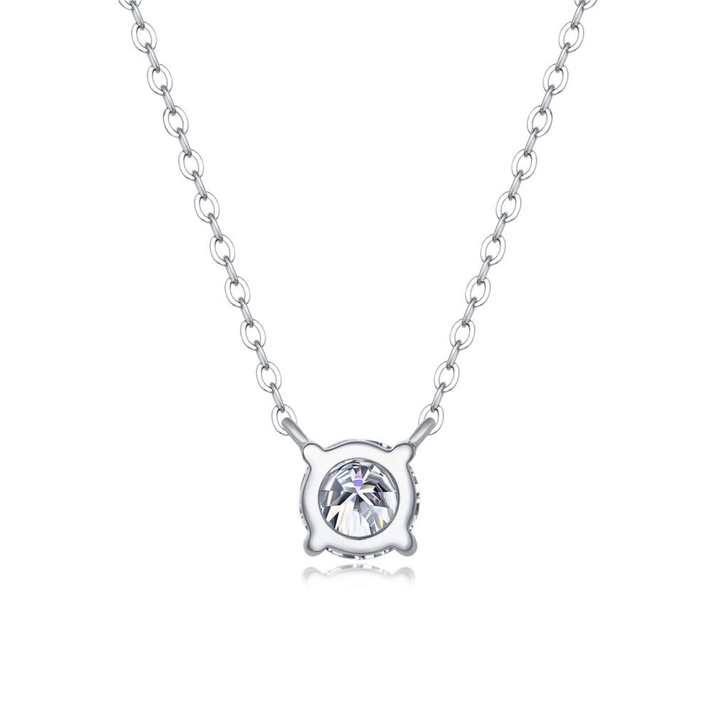 My Heart Will Last Forever - Affordable Diamond Jewelry Necklace Pendant Set With 1-carat And 2-carat Moissan Diamonds, S925 Sterling Silver And Platinum Plating. Fashionable And Trendy Jewelry - Image 7