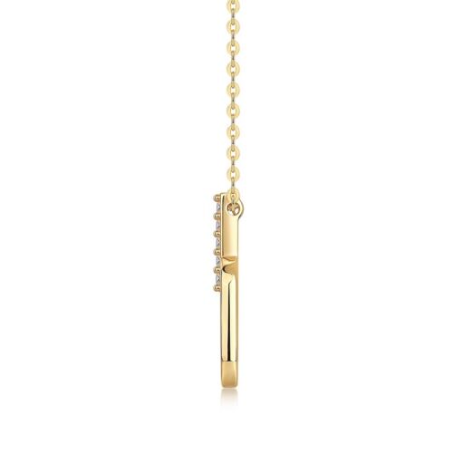 Light And Shadow Geometry - A Fashionable And Trendy Diamond Jewelry Necklace Pendant Set With Moissanite S925 Sterling Silver And Gold Plating