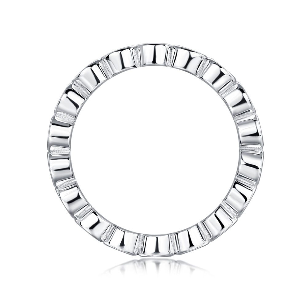 Diamond Ring Luxury Fashion Set Moissanite Silver Ring - Image 3