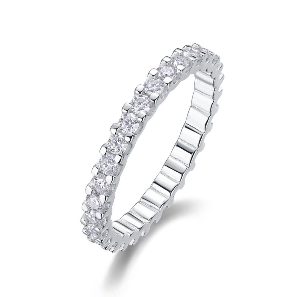 Wish Diamond Ring Luxury Fashion Set Moissanite Silver Ring - Image 2