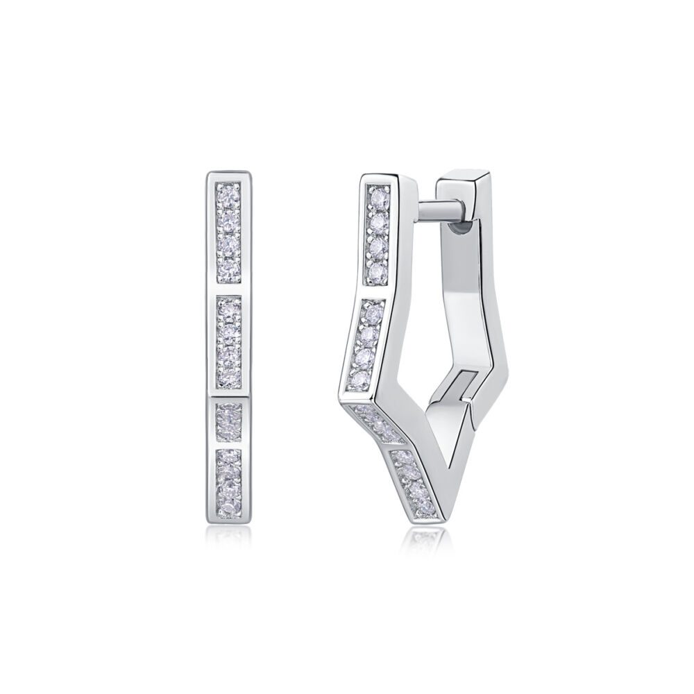 Galaxy Wandering Diamond Set Moissanite Silver Earrings Luxury Fashion Diamond Earrings Stud Earrings - Image 2