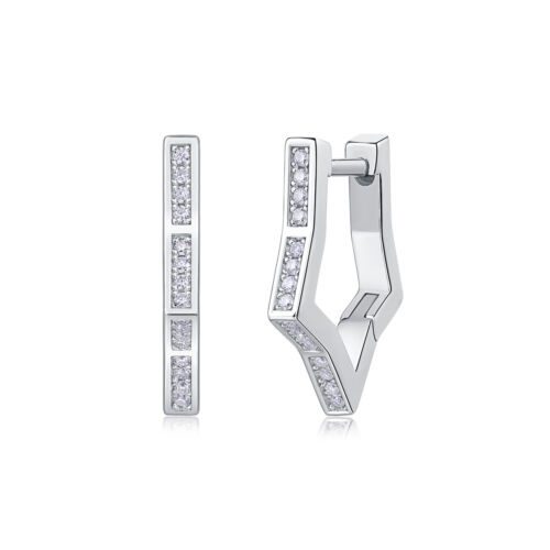 Galaxy Wandering Diamond Set Moissanite Silver Earrings Luxury Fashion Diamond Earrings Stud Earrings