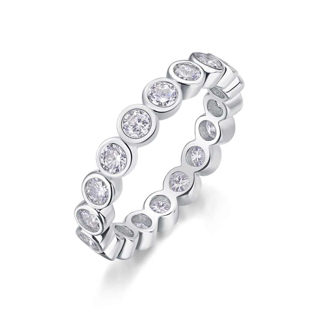 Diamond Ring Luxury Fashion Set Moissanite Silver Ring