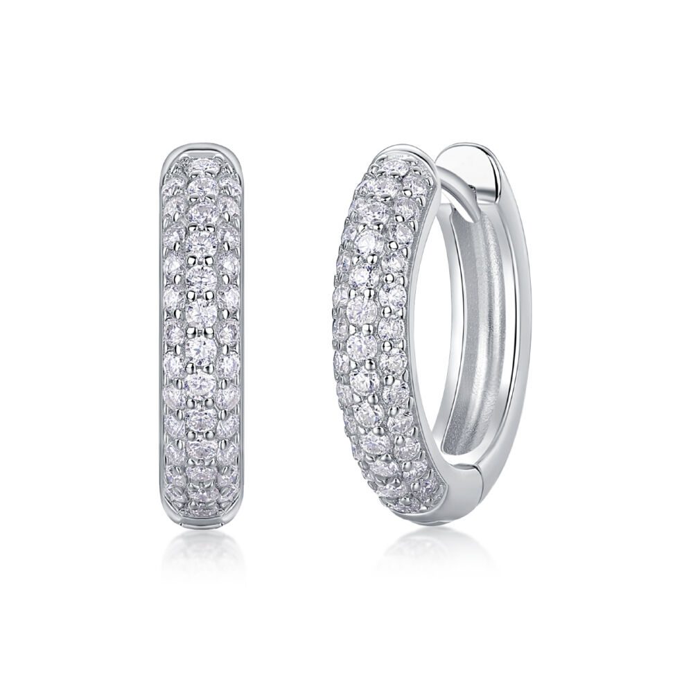 Corner Star Diamond Set Moissanite Silver Earrings Luxury Fashion Diamond Earrings Stud Earrings - Image 2