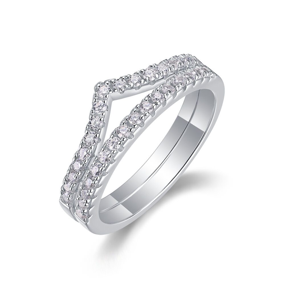 Crown Diamond Ring Luxury And Stylish Moissanite Silver Ring - Image 4