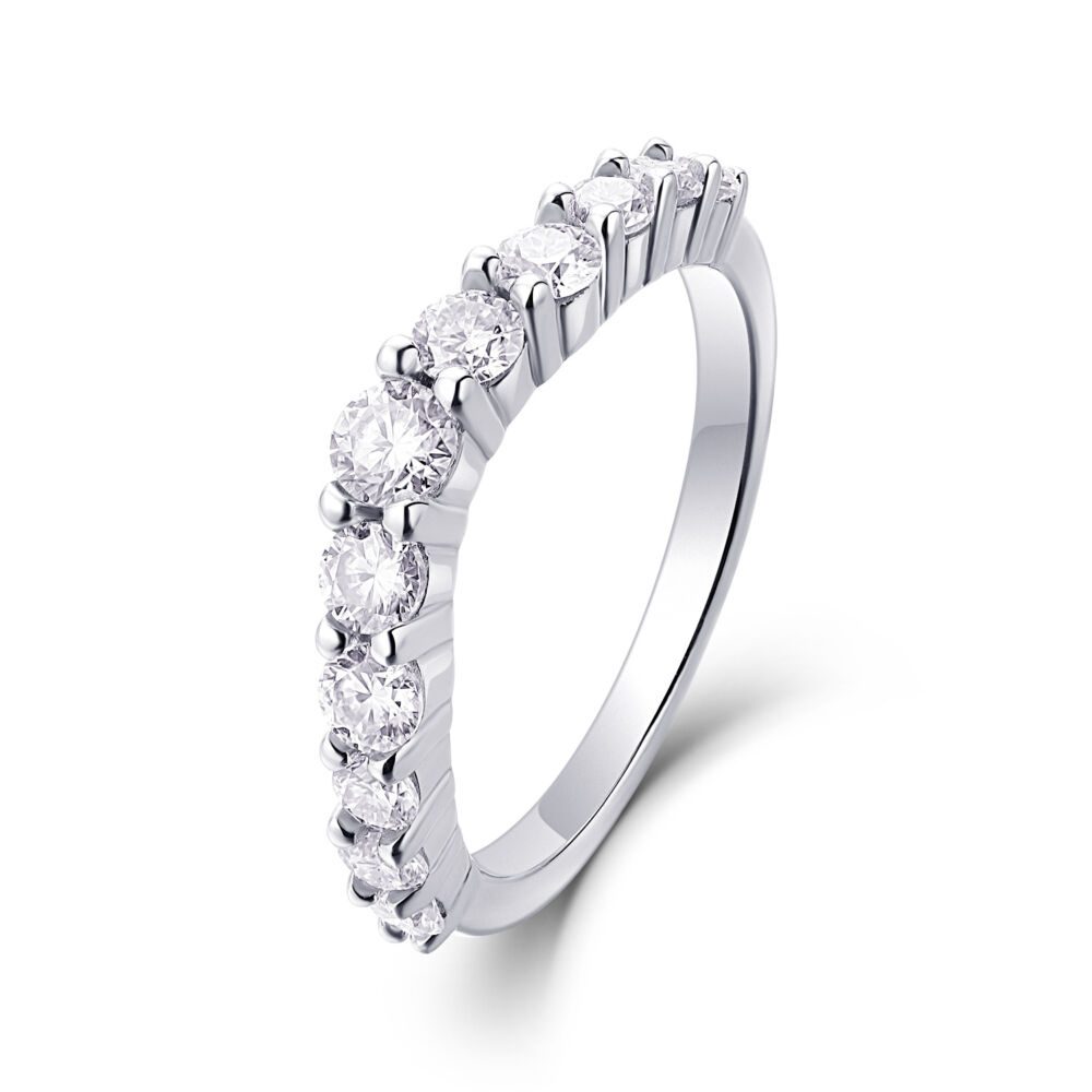 Crown Diamond Ring Wedding Ring Luxury Fashion Set Moissanite Silver Ring - Image 2