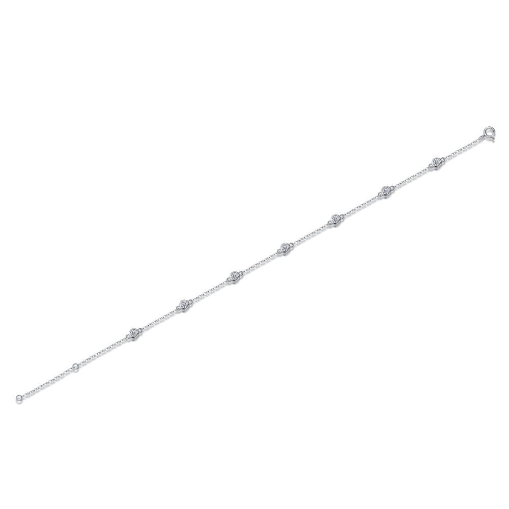 Smart Bubble Luxury Fashion Mossan Diamond S925 Silver Bracelet Comparable To Natural Diamonds