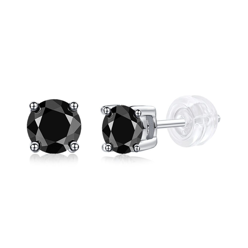 Midnight Vow – Luxury Black Diamond-Inspired Studs