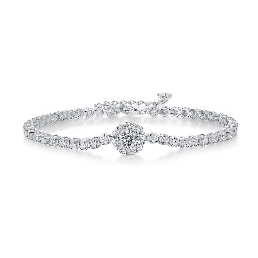 The Bridge Of Magpies Luxury Fashion Mosan Diamond Silver Jewelry Comparable To Natural Diamond Bracelet - Image 3