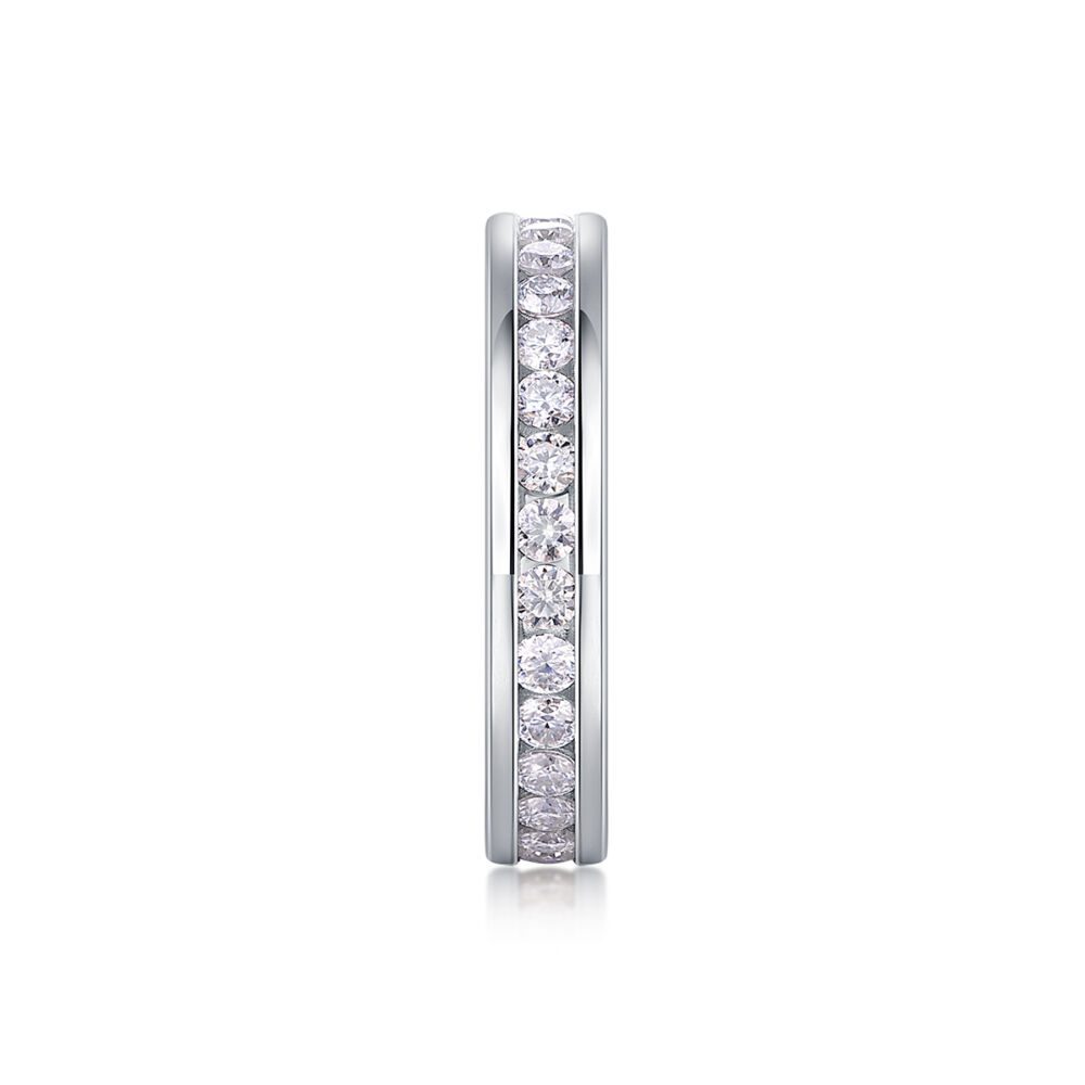 Diamond Ring Luxury Fashion Set Moissanite Silver Ring - Image 3