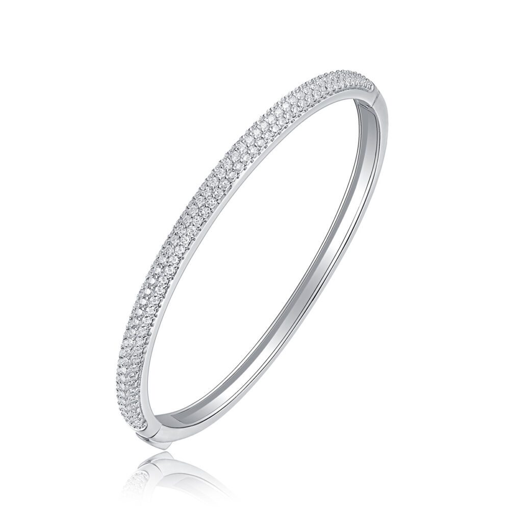 Monologue Luxury Fashion Set Mosan Diamond S925 Silver Bracelet - Image 4