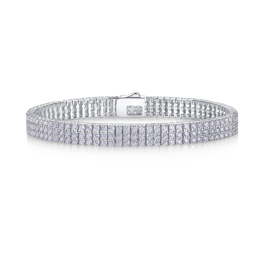Chain Guanghua Luxury Fashion Mosan Diamond S925 Silver Bracelet Comparable To Natural Diamonds - Image 2