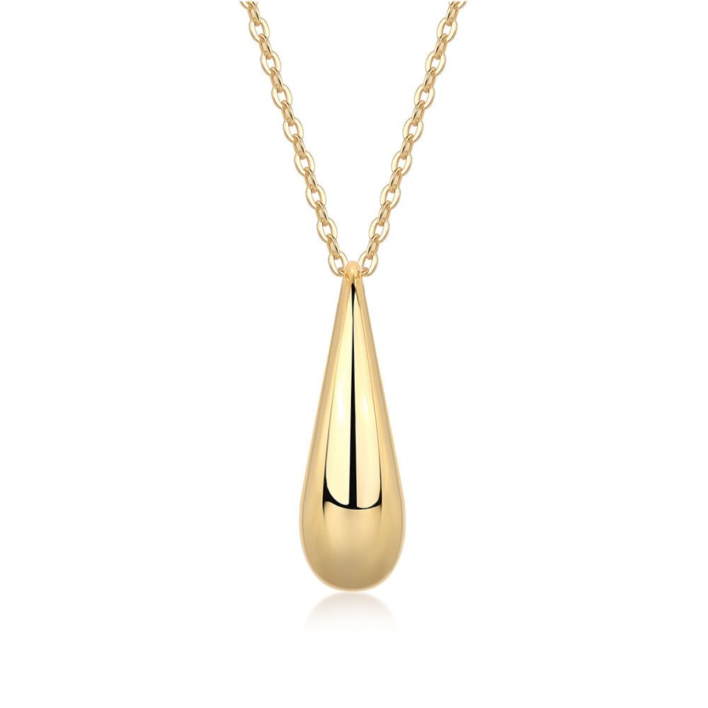 Evening Love - A Fashionable And Trendy Diamond Pendant Necklace Set With Moissanite S925 Sterling Silver And Gold Plating - Image 3