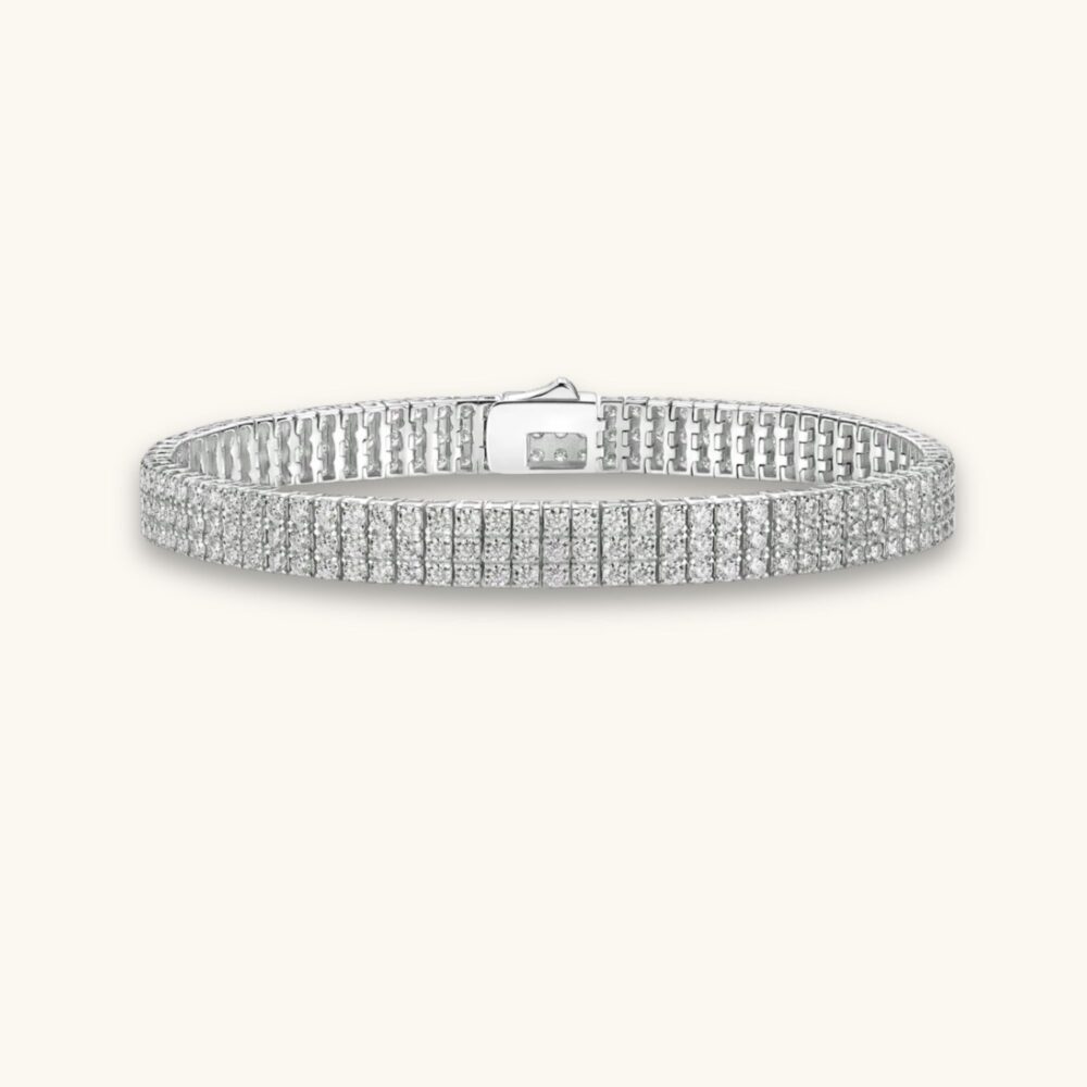 Chain Guanghua Luxury Fashion Mosan Diamond S925 Silver Bracelet Comparable To Natural Diamonds