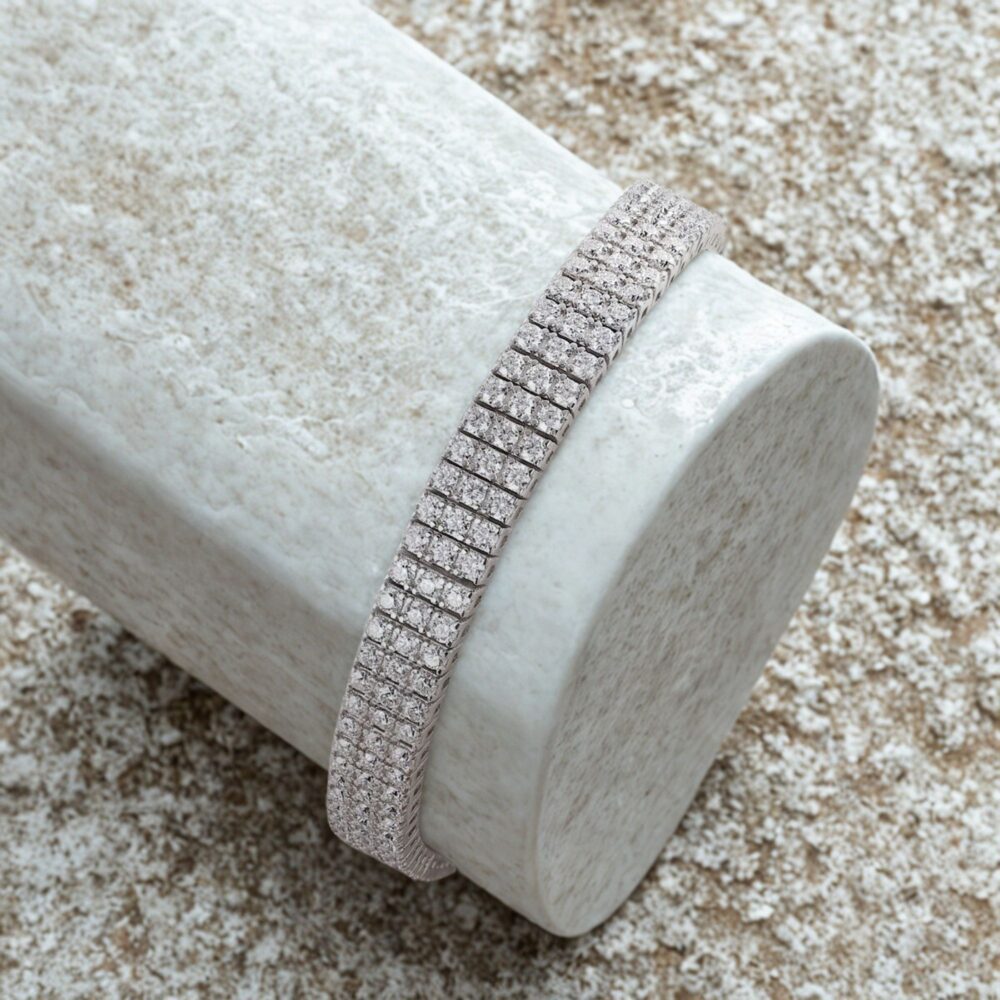 Chain Guanghua Luxury Fashion Mosan Diamond S925 Silver Bracelet Comparable To Natural Diamonds - Image 4