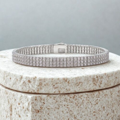 Chain Guanghua Luxury Fashion Mosan Diamond S925 Silver Bracelet Comparable To Natural Diamonds