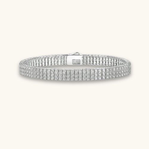 Chain Guanghua Luxury Fashion Mosan Diamond S925 Silver Bracelet Comparable To Natural Diamonds